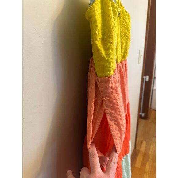 Torrid Colorblock Tiered Maxi Dress Women’s 00 Sleeveless Summer - Picture 3 of 6